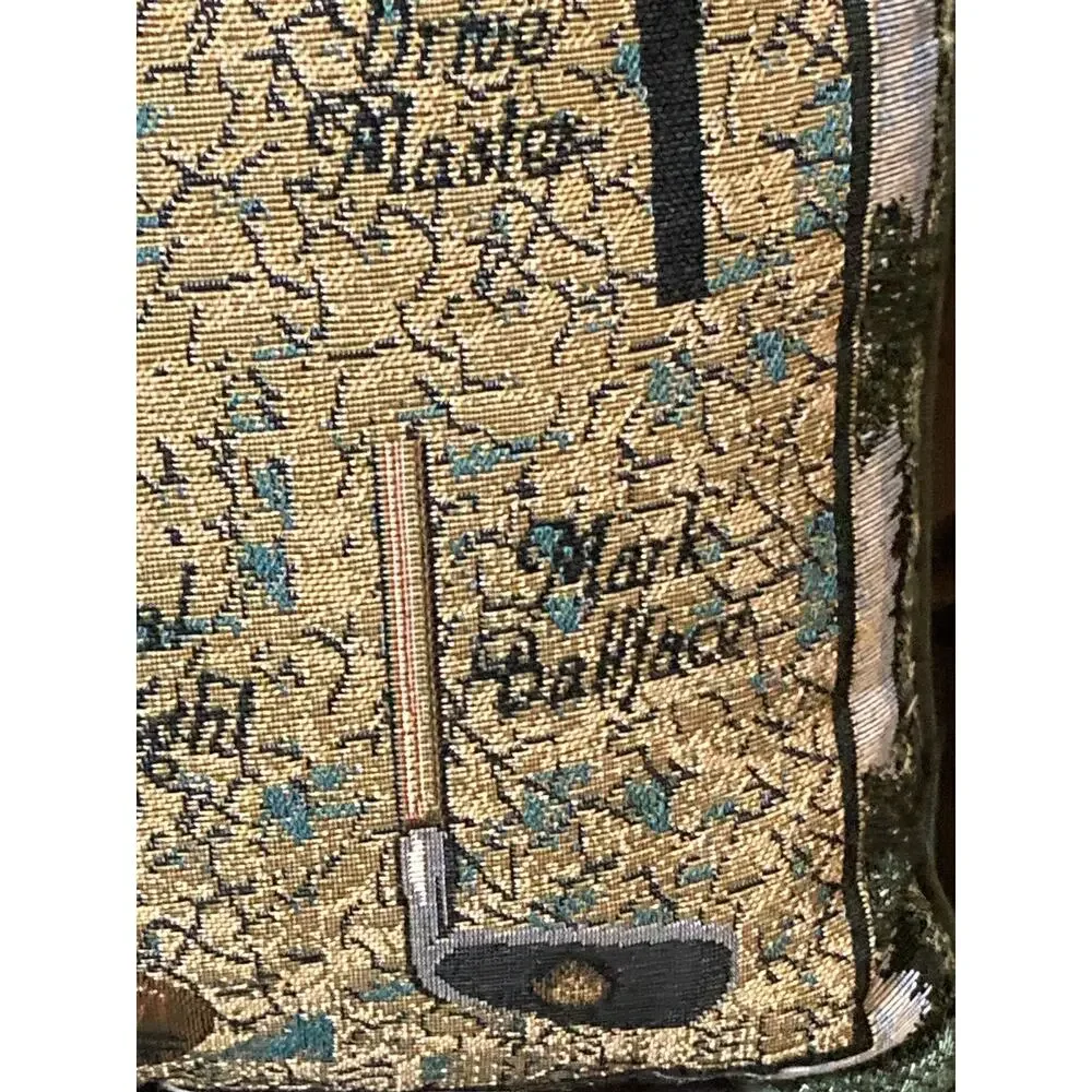 Tapestry Golf Pillow Clubs Decorative Cushion Throw Pillow Vintage?‎